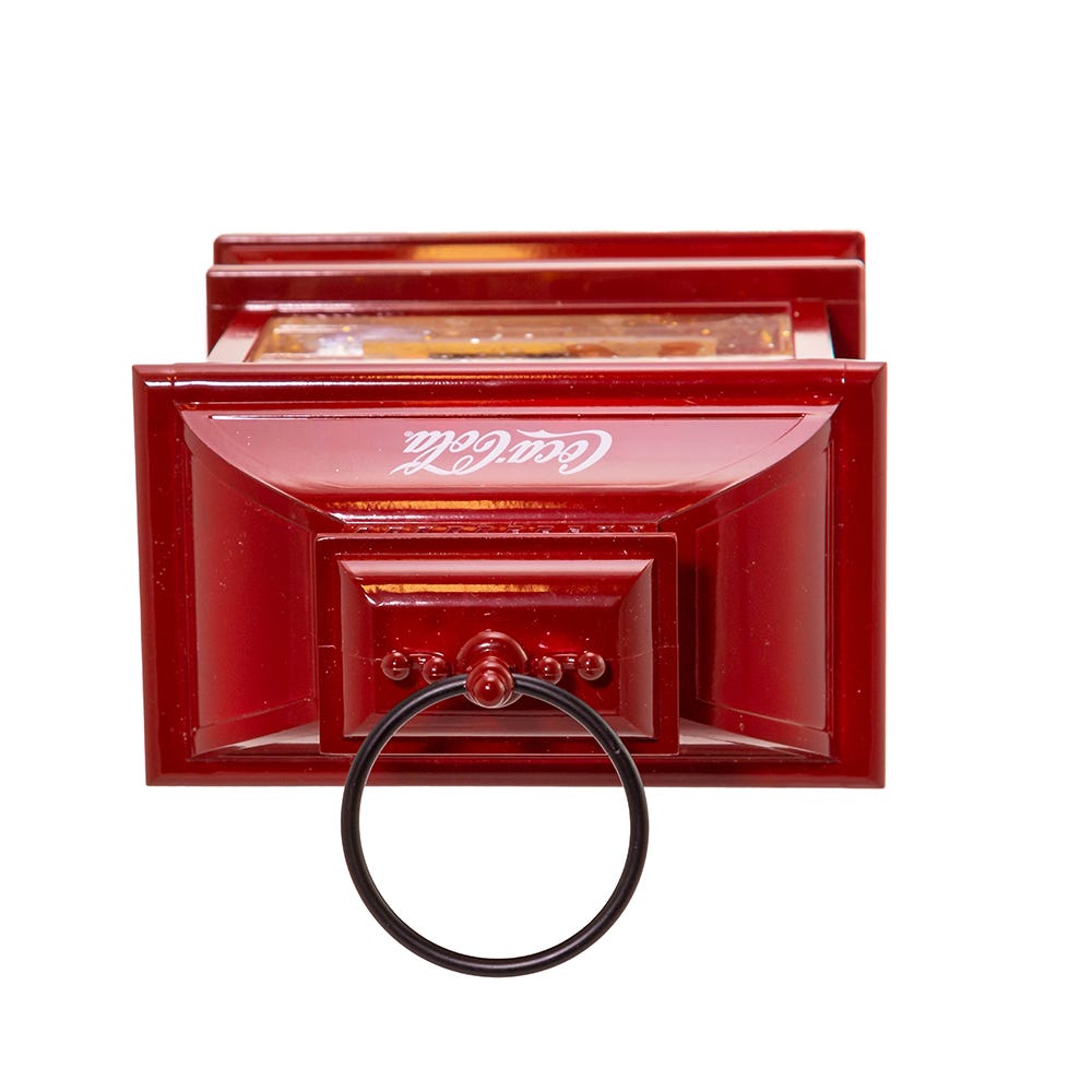 Kurt Adler 9-Inch Battery-Operated LED Coke Santa Lantern
